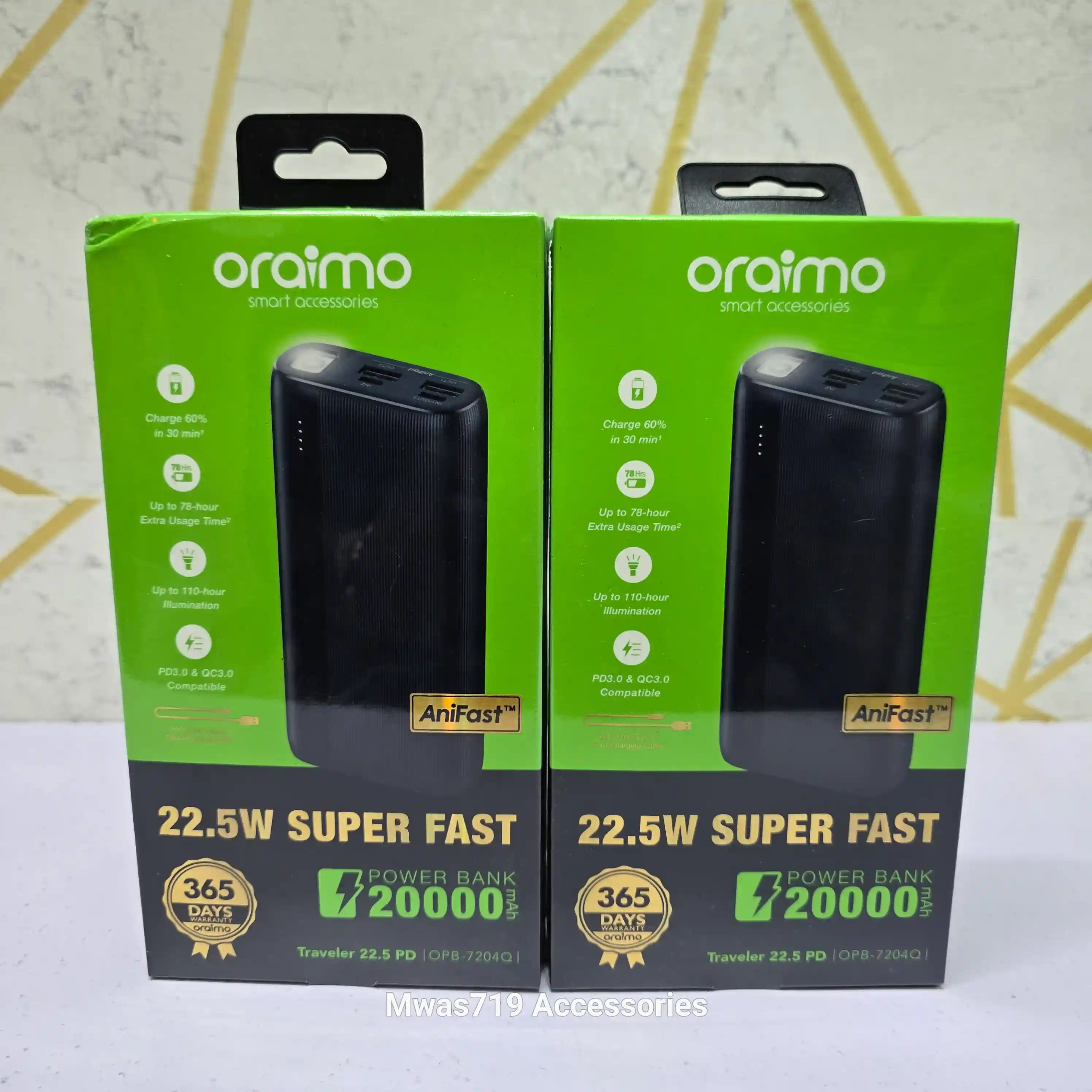 Carousel slide 1 for Oraimo Traveller 22.5 PD
