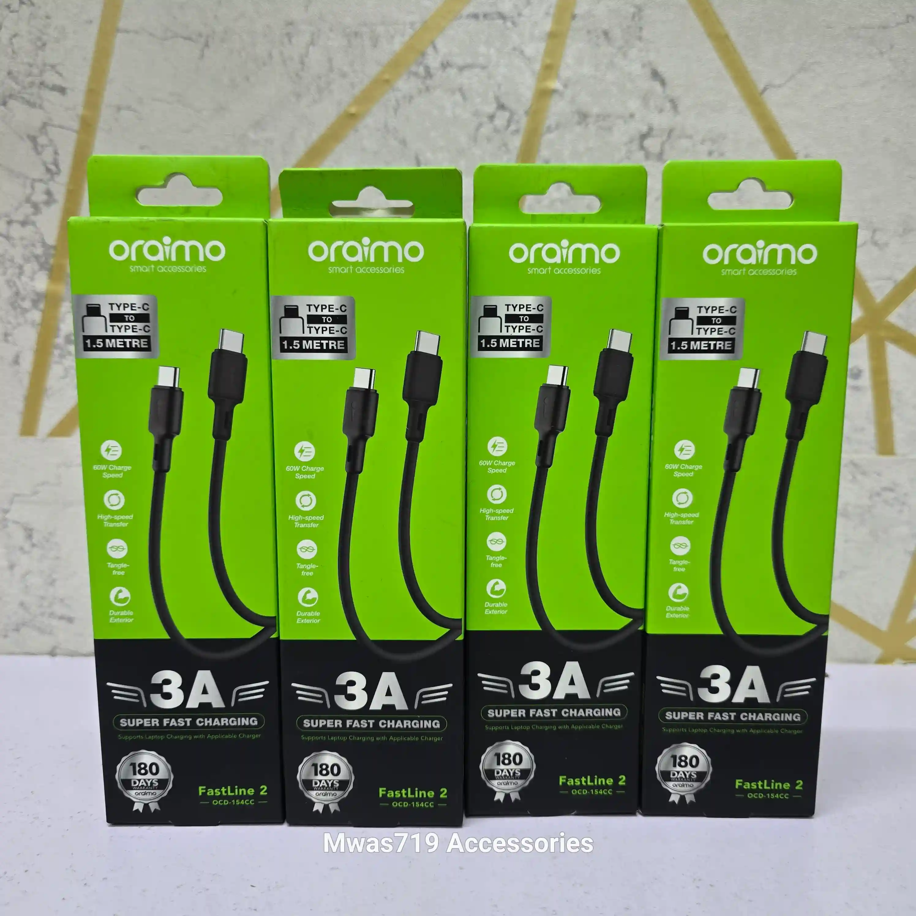 Carousel slide 0 for Oraimo Type C to C cable
