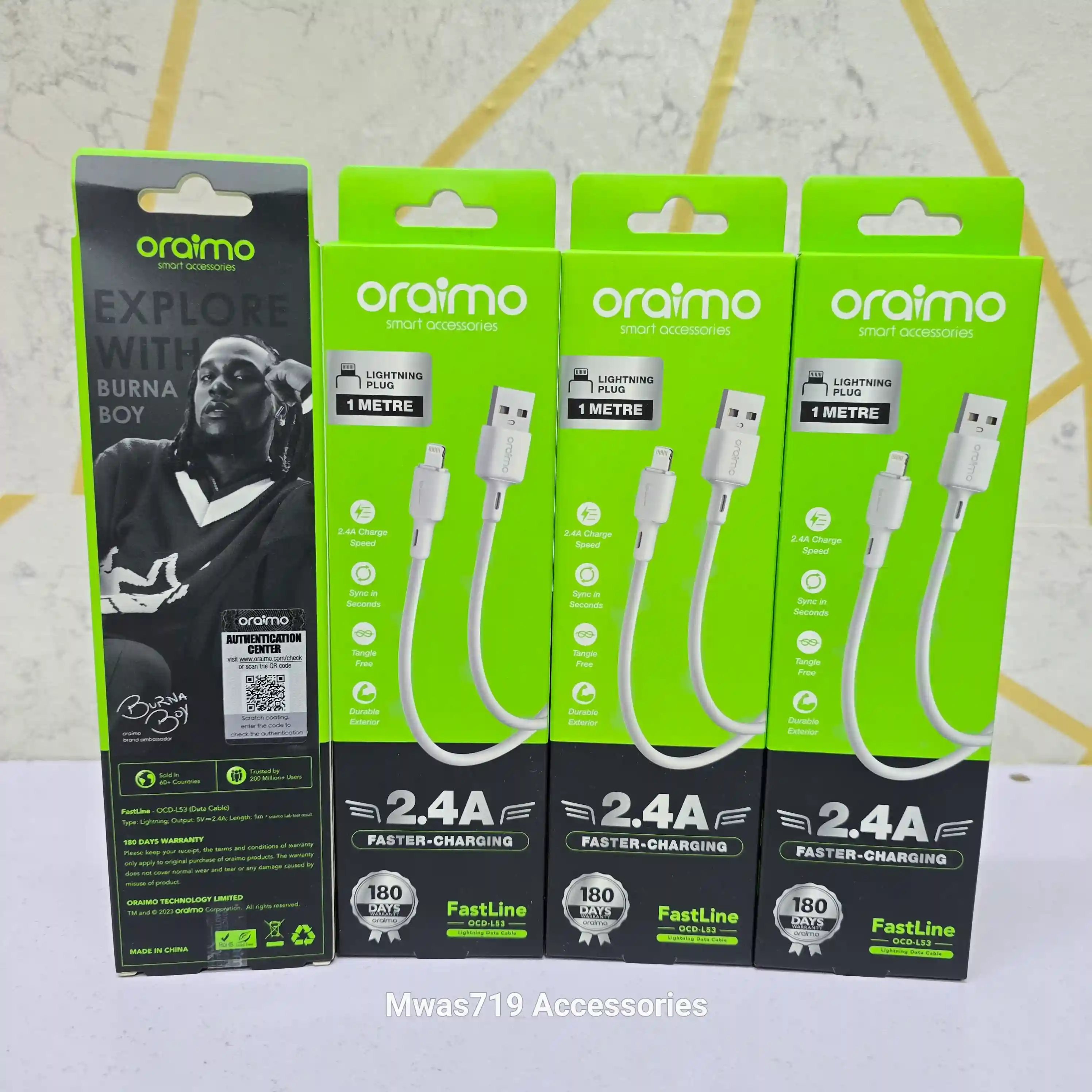 Carousel slide 0 for Oraimo Lightning Cable (iPhone)