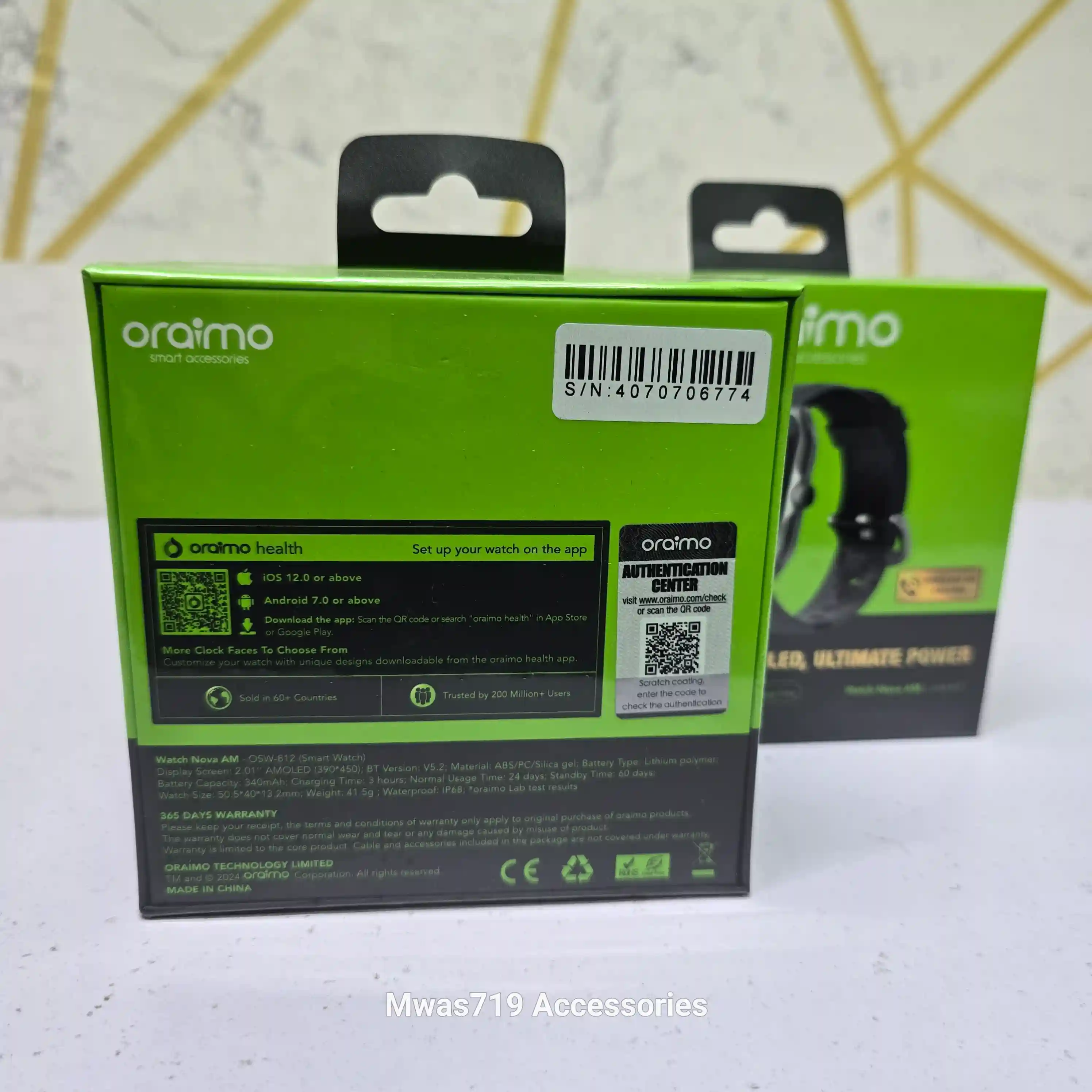Carousel slide 3 for Oraimo Watch Nova AM