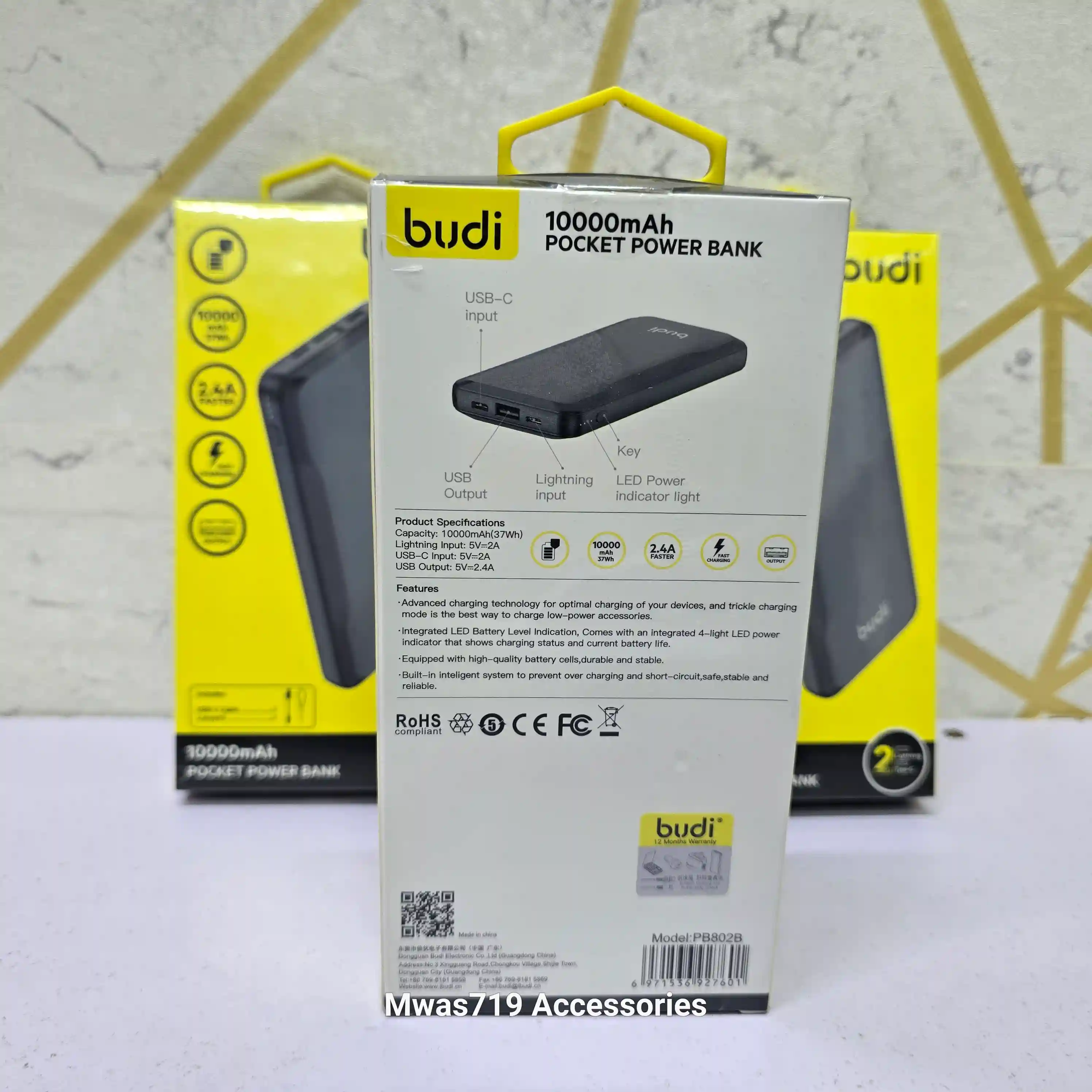 Carousel slide 2 for Budi 1000mAh Powerbank