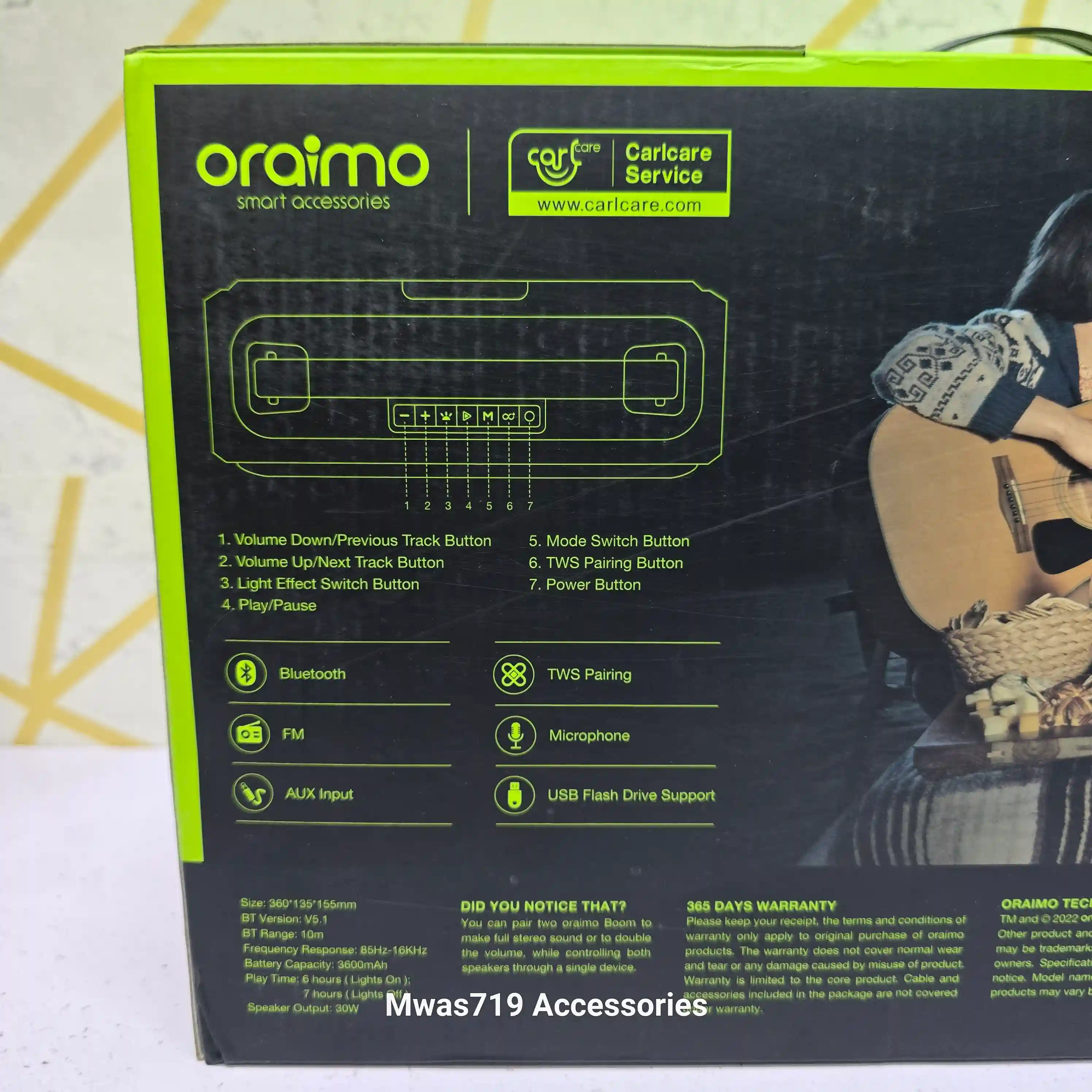 Carousel slide 3 for Oraimo Boom