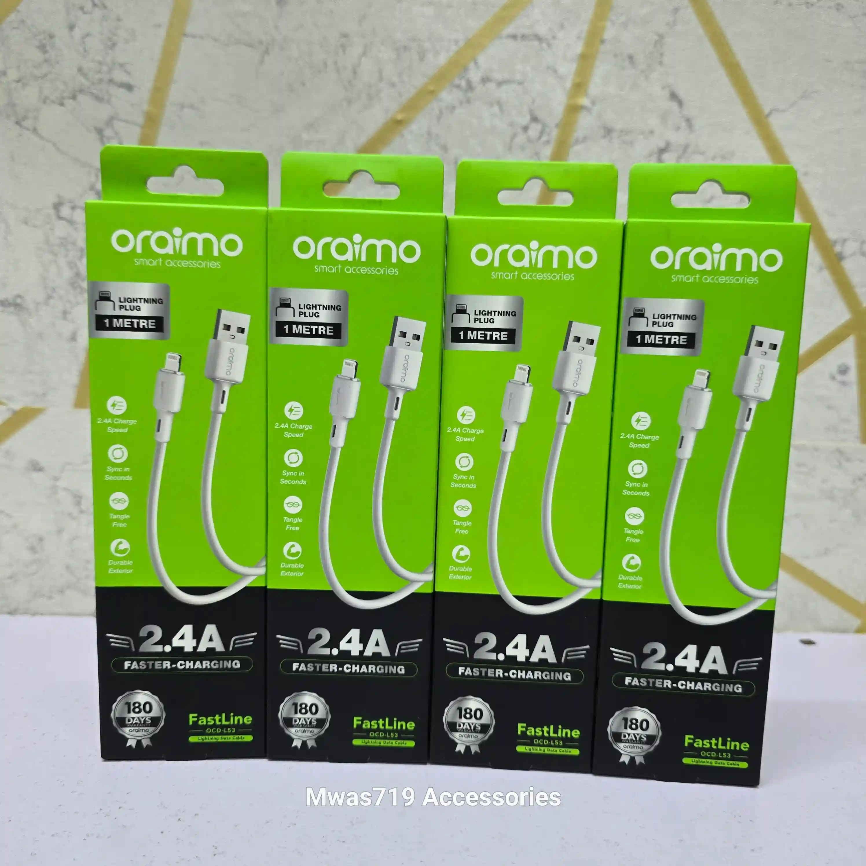 Carousel slide 1 for Oraimo Lightning Cable (iPhone)