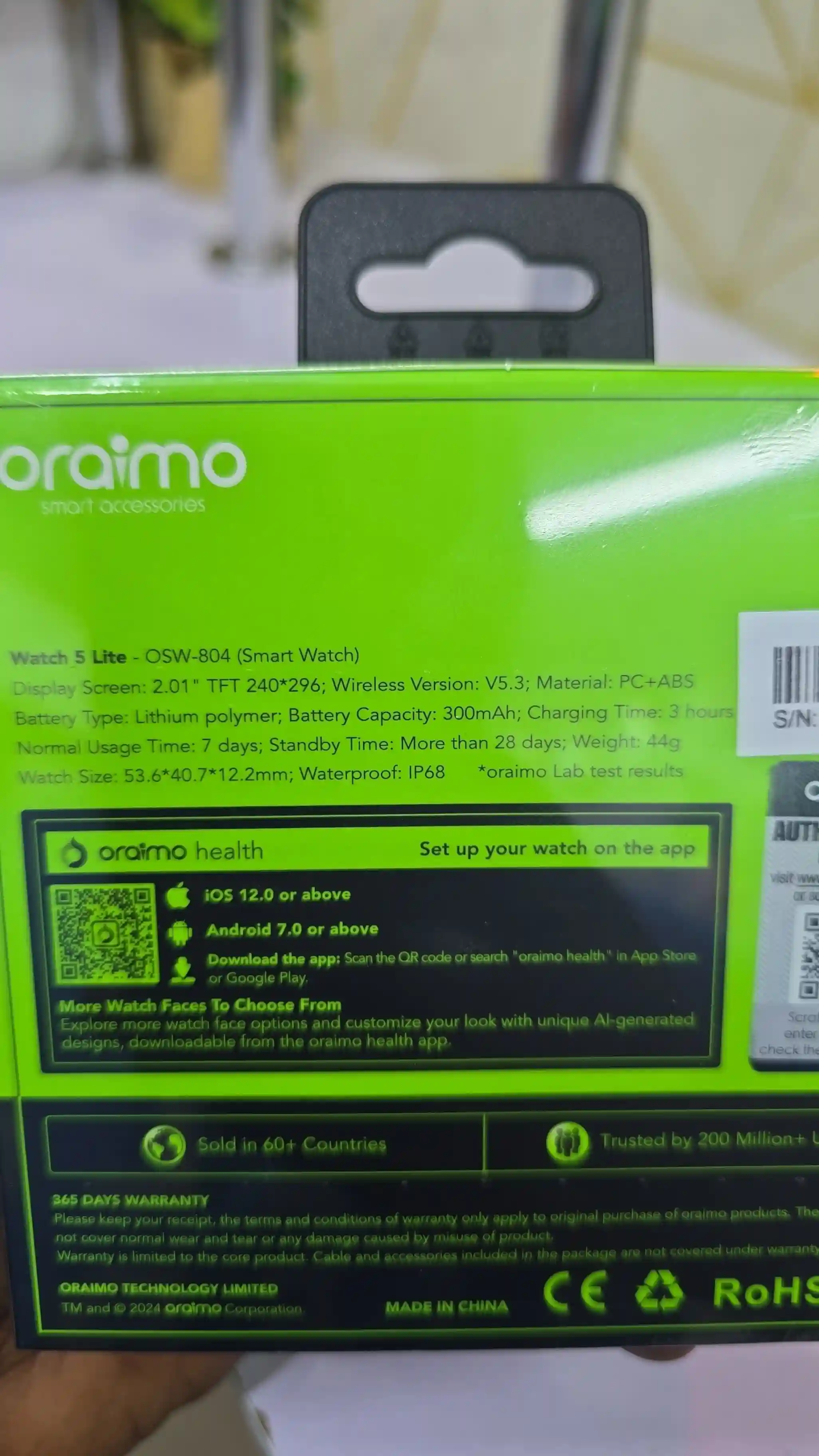 Carousel slide 1 for Oraimo Watch 5 Lite