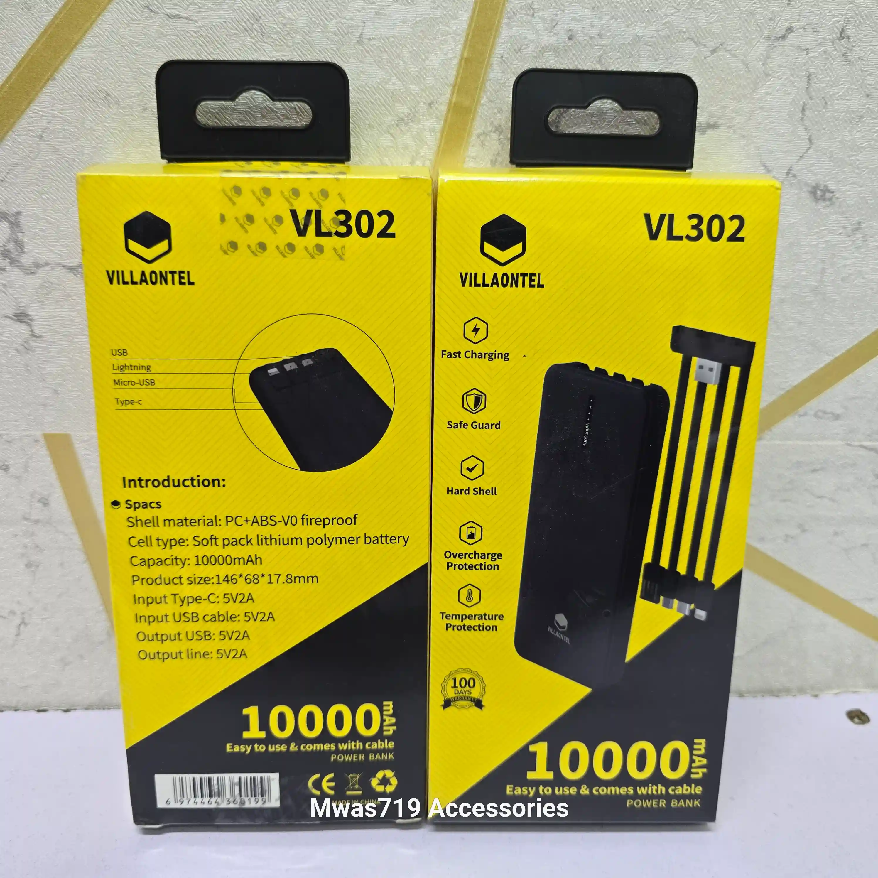 Carousel slide 2 for Villaontel 10,000 mAh powerbank 
