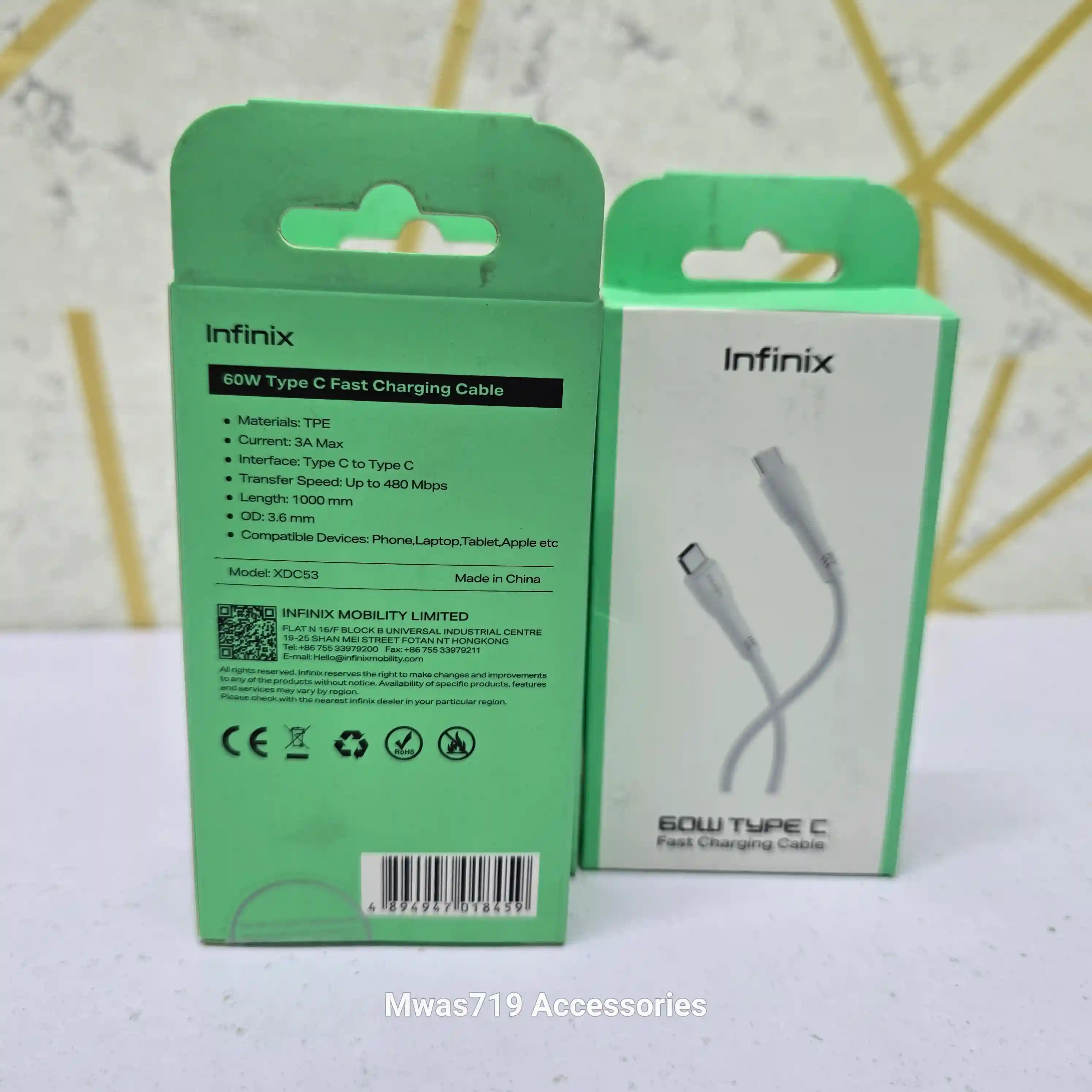 Carousel slide 1 for Infinix 60W C to C